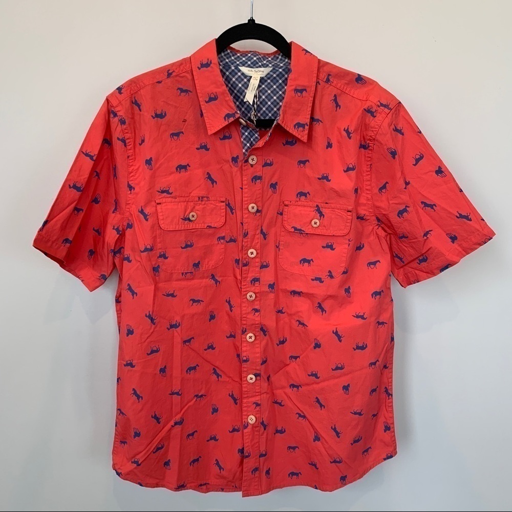 Matilda Jane High Horse Button-Up Shirt Sz L‎ NWT